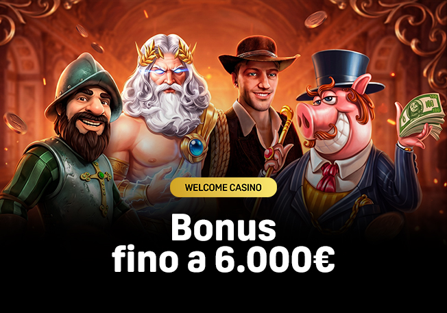 Welcome Casino — Bonus di Benvenuto Casinò fino a 6.000€